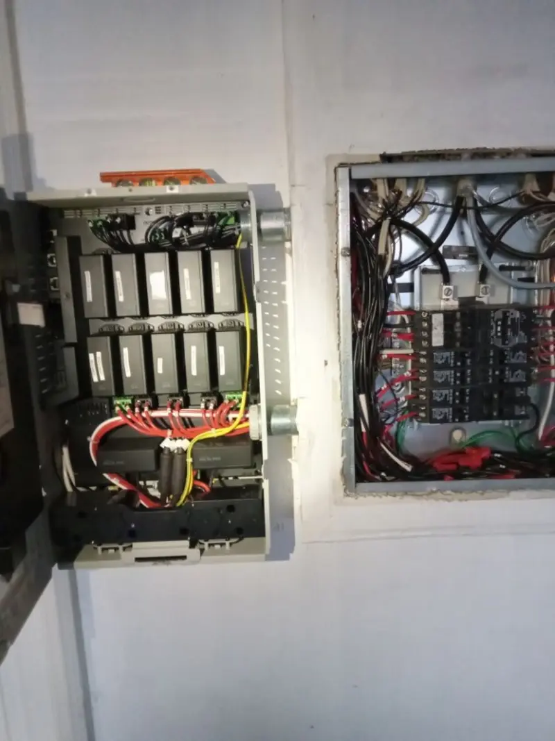 Electrical panel upgrade completed for Indoor Lighting Installation in Meridianville